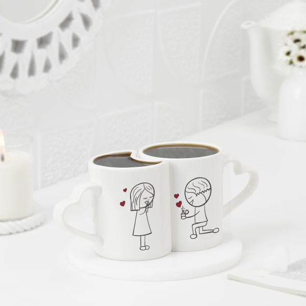 Romantic Proposal Personalized Couples Mug
