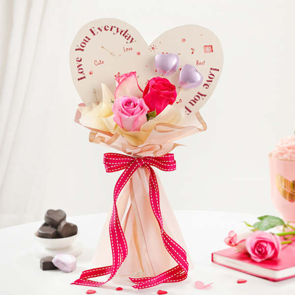 Romantic Symphony Roses Bouquet