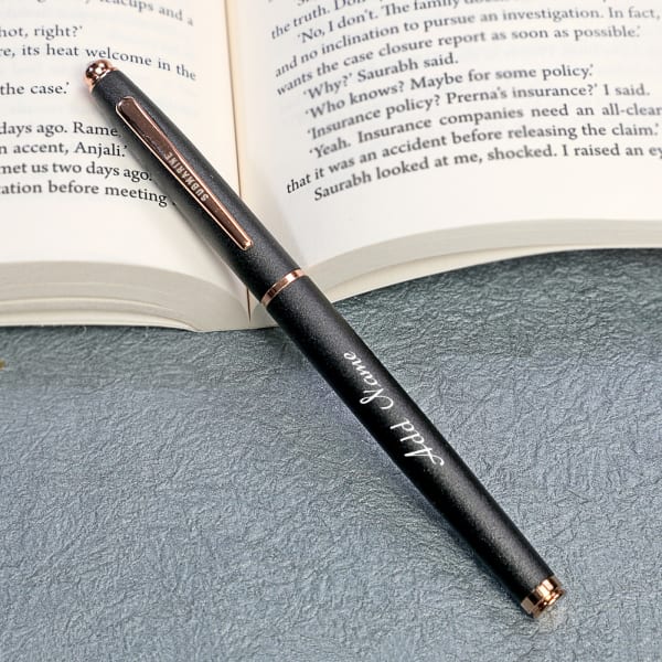 Rose Gold Roller Pen - Customized with Name