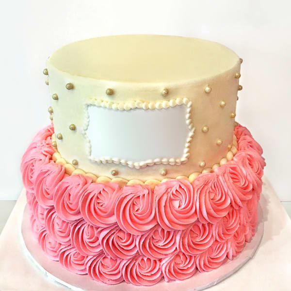 Rosette Semi Fondant Cake (4 Kg)