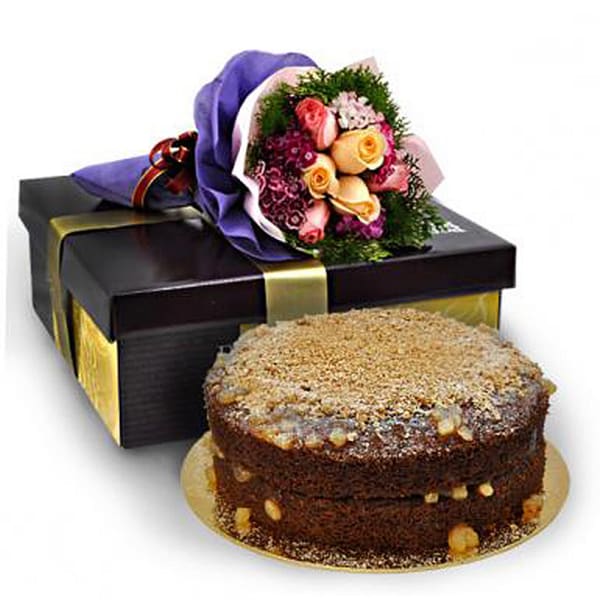 ROSY BANANA APPLE CRUMBLE CAKE 9