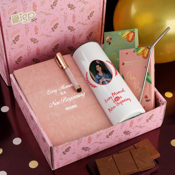 Rosy Pink Personalized Hamper