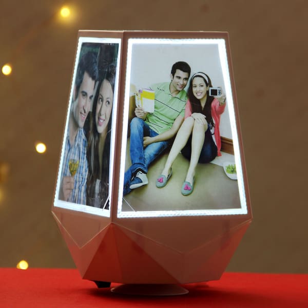 Rotating Personalized Lamp With Star Shadow Gift Send Home