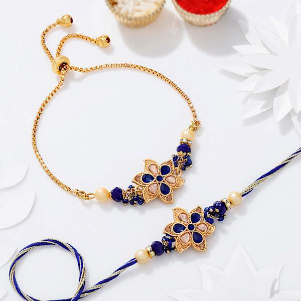 Royal Bloom Meenakari Bhaiya Bhabhi Rakhi