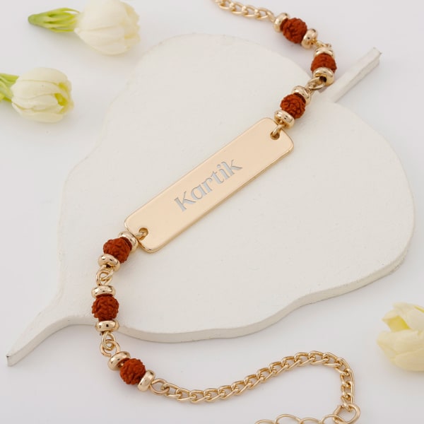 Rudraksha Personalized Bracelet For Men