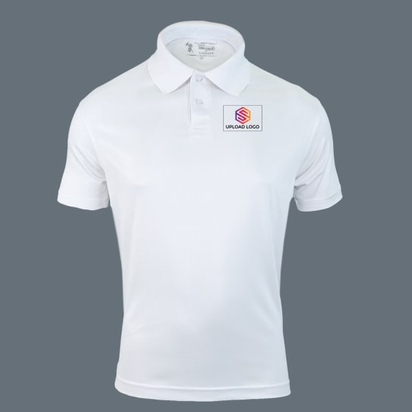 Santhome All Day Fresh Premium Sports Polo T-shirt for Men (White)
