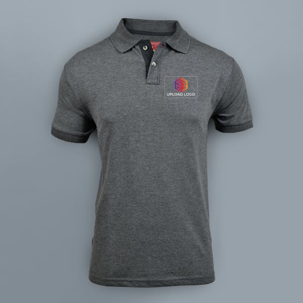 Santhome Highlander Cotton Polo T-shirt for Men(Grey)