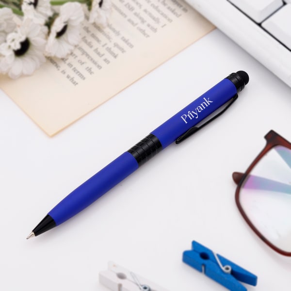 Sapphire Scribble - Personalized Twist Ballpoint Pen
