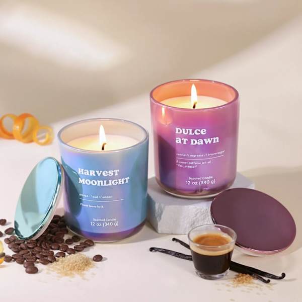 Scented Candles Set 340gms- Dulce At Dawn & Harvest Moonlight