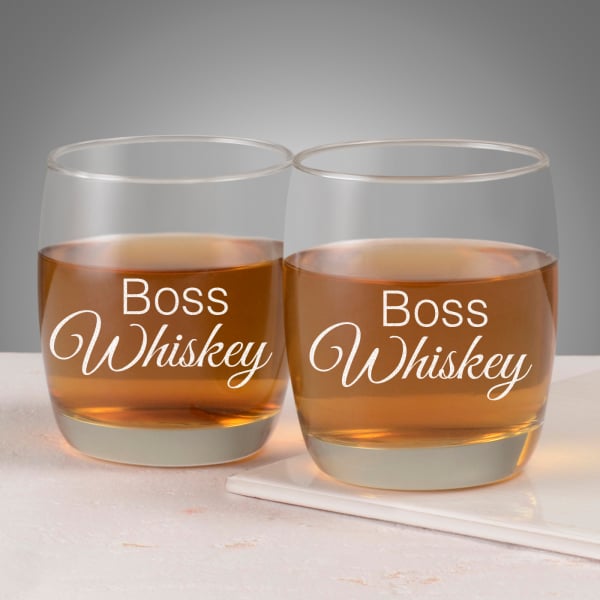 Set of 2 Classy Whiskey Glasses