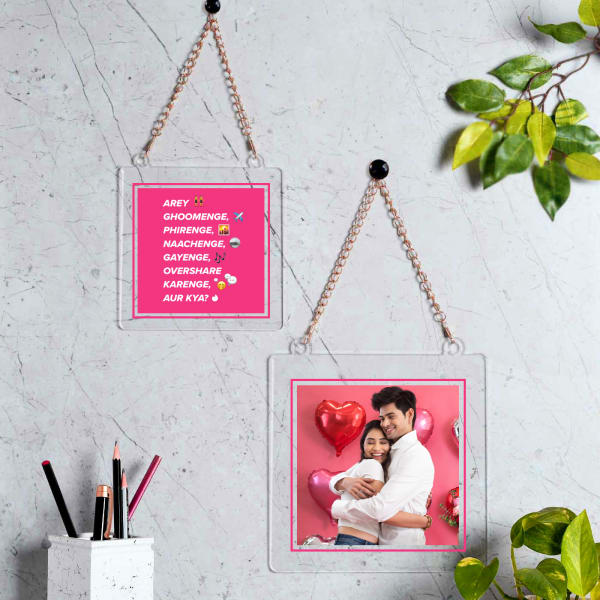 Set of 2 Personalized Hanging Frames