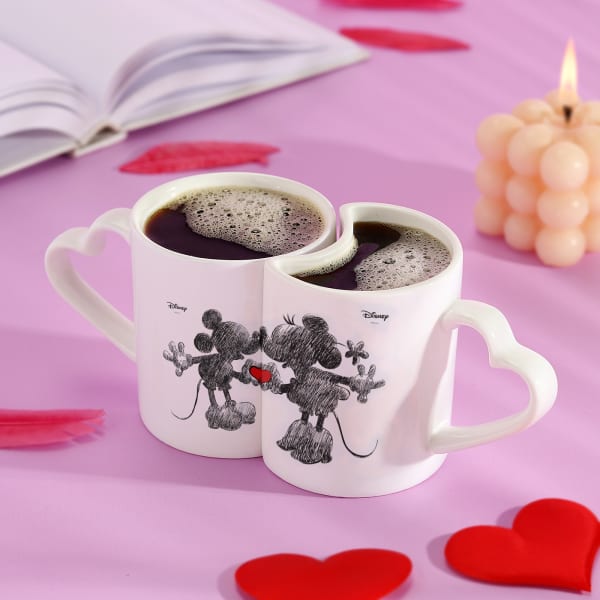 Set of 2 Personalized Mickey Minnie Mugs