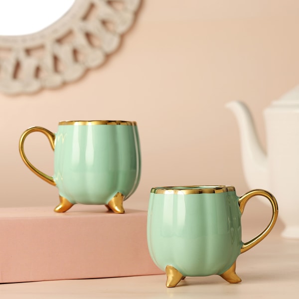 Set of 2 Pista Green Tea Cups