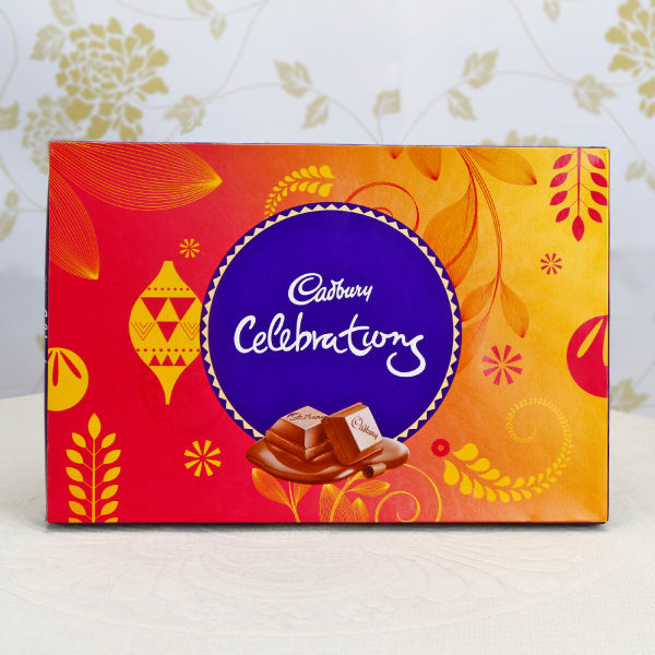 Set Of 3 Rakhis With Cadbury Celebrations Box Gift Send Rakhi