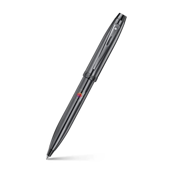 Sheaffer Ballpoint Pen With Shiny Gray Trims - Gunmetal Gray