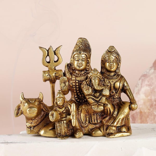 Shiv Parivar Brass Idol