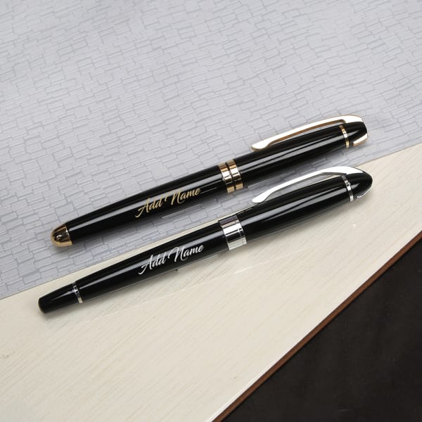 Silver & Gold Personalized Pen Set