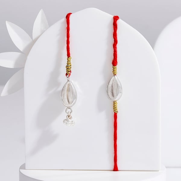 Silver Kodi Bhaiya Bhabhi Rakhi