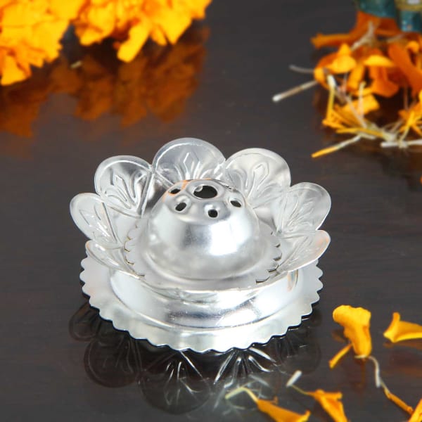 Silver Plated Incense Stick Holder