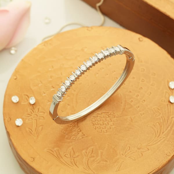 Silver Plated Studded Bracelet