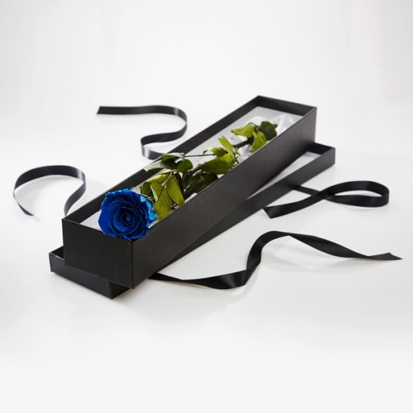 Single Blue Rose In A Premium Gift Box