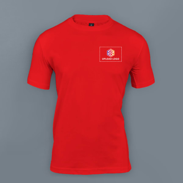 Skinta Round Neck T-shirt for Men (Red)