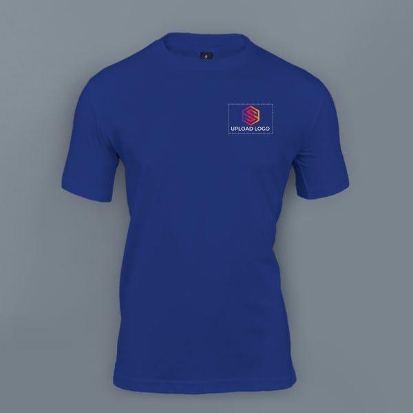 Skinta Round Neck T-shirt for Men (Royal Blue)
