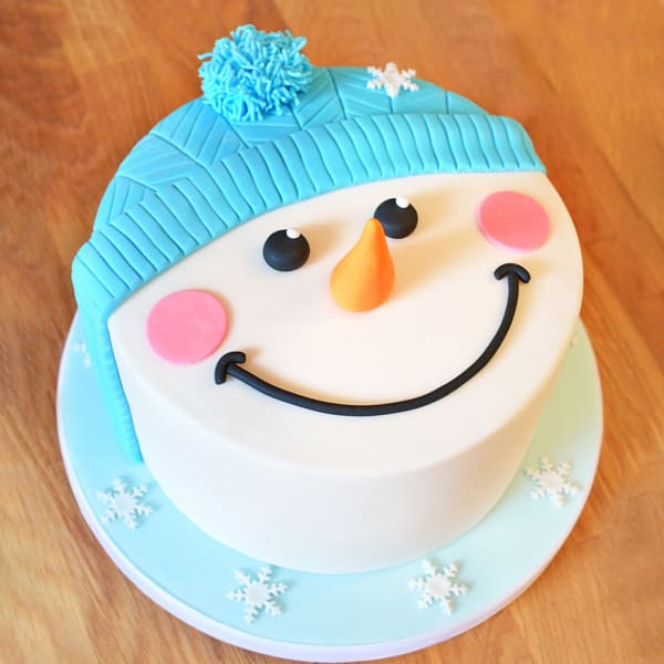 Snowman Fondant Cake (2 kg)