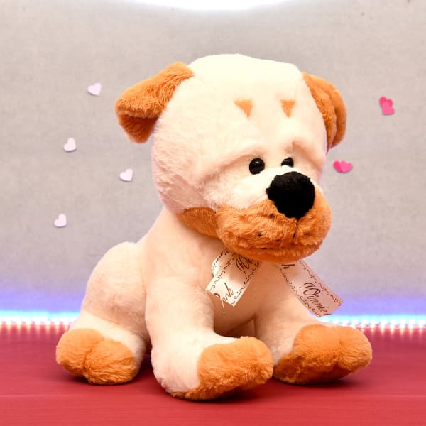 Soft Plush Sitting Dog Soft Toy