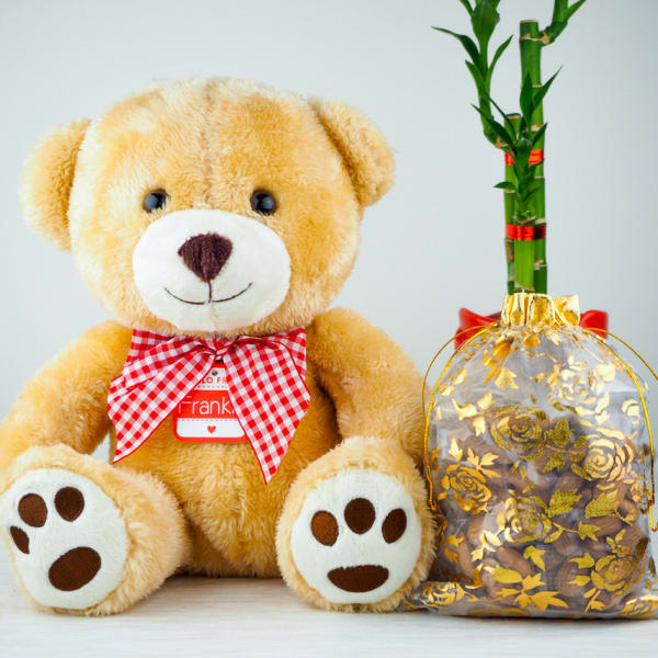 Soft Teddy Bear with Mix Nuts
