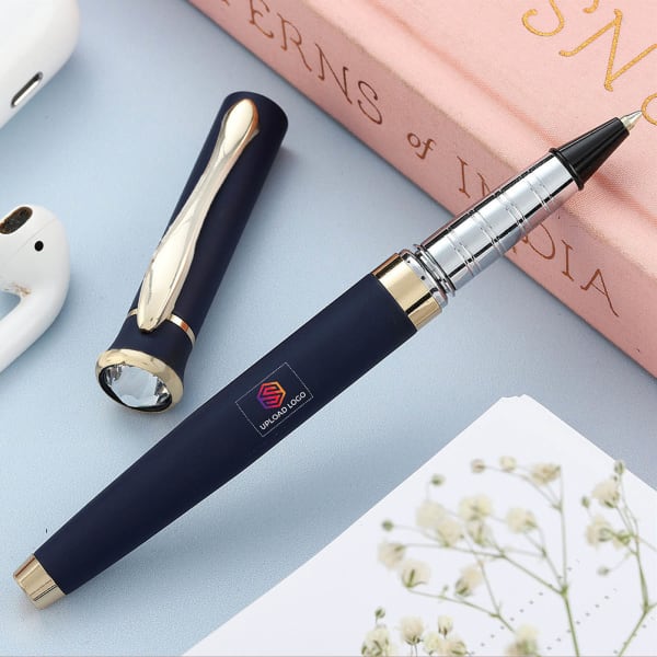 Sophisticated CZ Stone Pen - Personalized