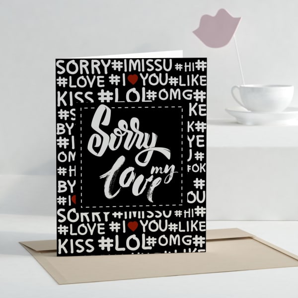 Sorry My Love Personalized Greeting Card