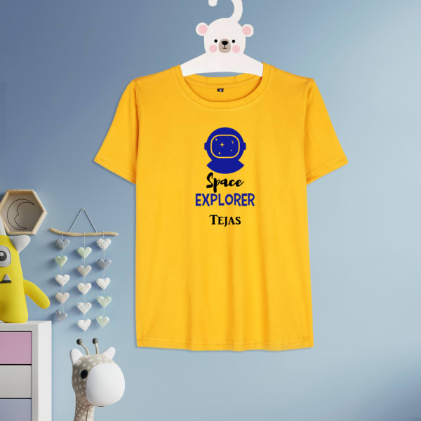 Space Explorer Personalized Kids T-Shirt