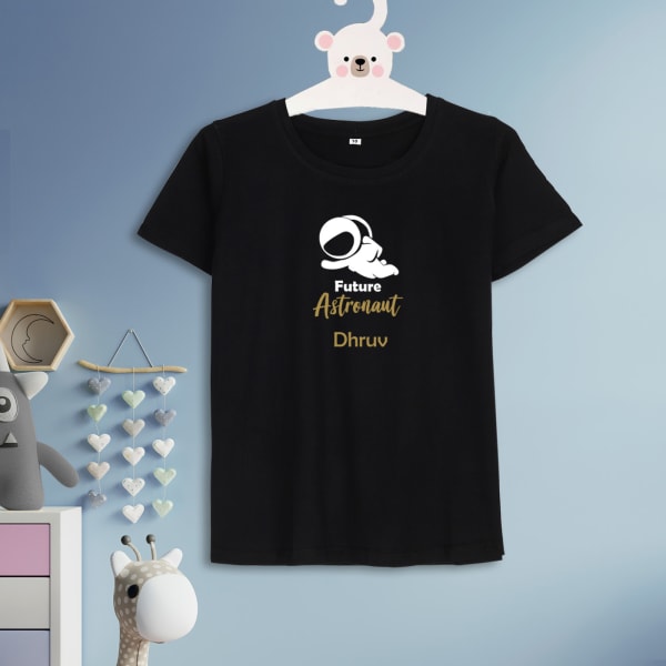 Space Theme Personalized Kids T-Shirt