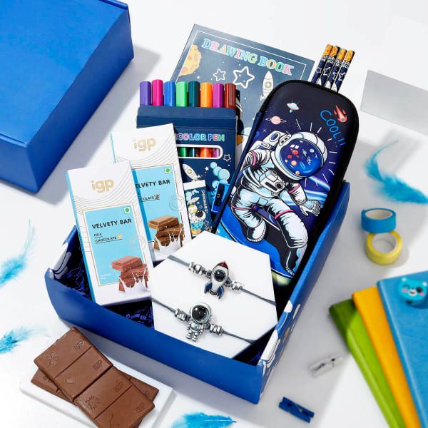 Space-Themed Drawing And Stationery Hamper For Rakhi