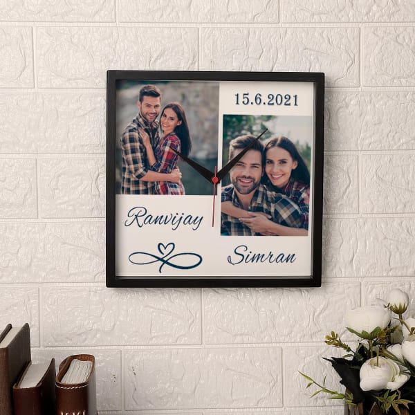 Special Date Personalized Photo Frame Wall Clock