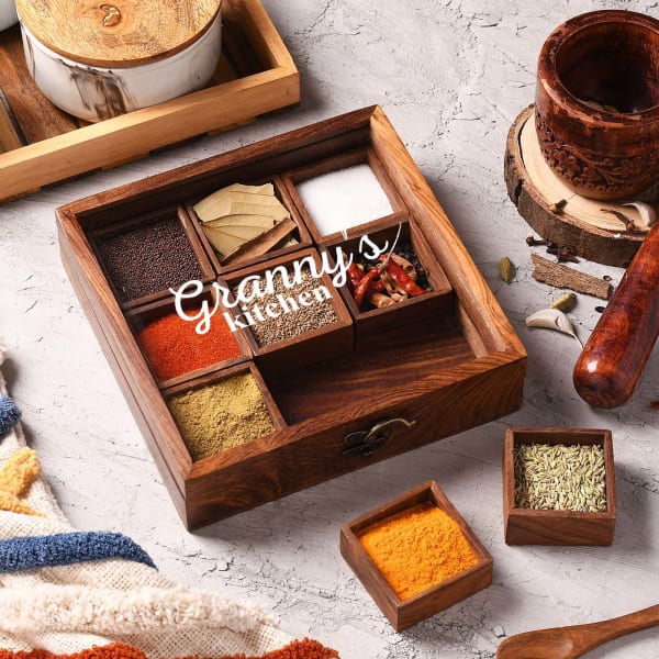 Spicy Squares Personalized Masala Box For Granny