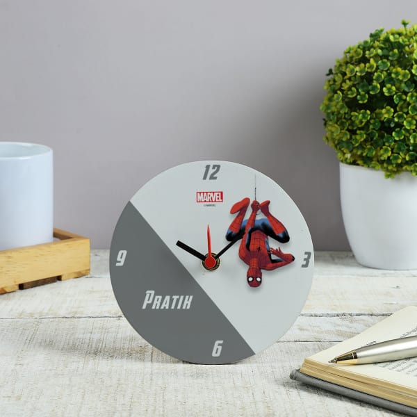 Spider-Man Personalized Table Clock