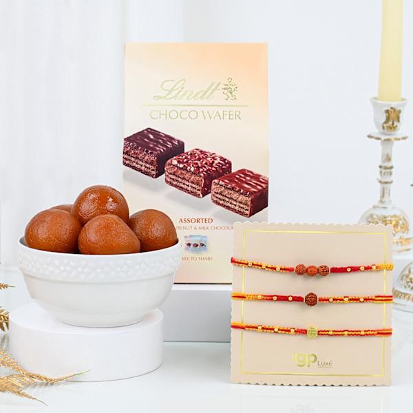 Spiritual Rakhis And Sweets Hamper