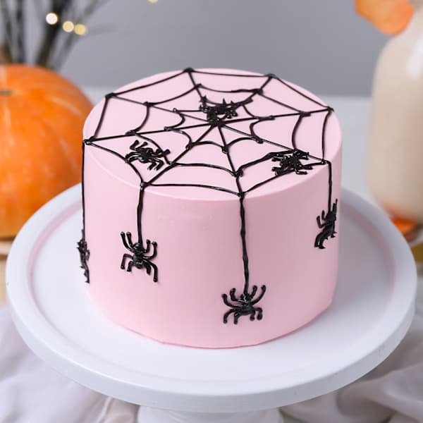 Spooky Web Halloween Cake