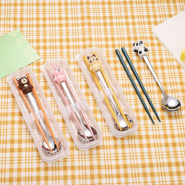 Send Spoons Buy/Send Spoon And Chopsticks Set With Case - Assorted - Single Piece ...