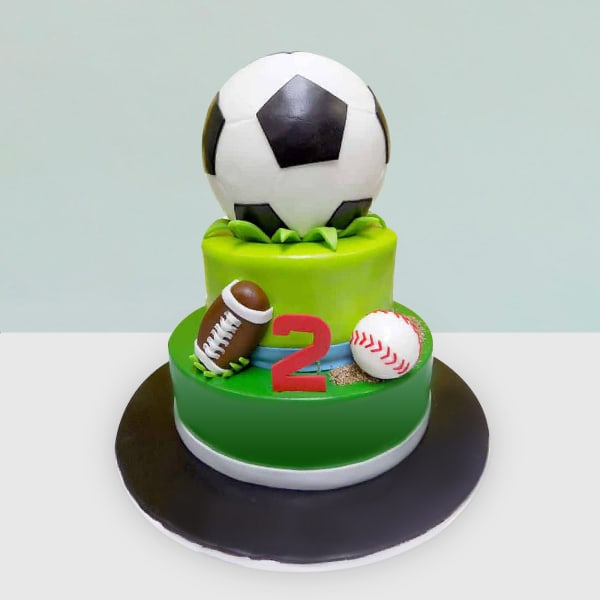 Sports Ball Themed Fondant Cake (5 Kg)