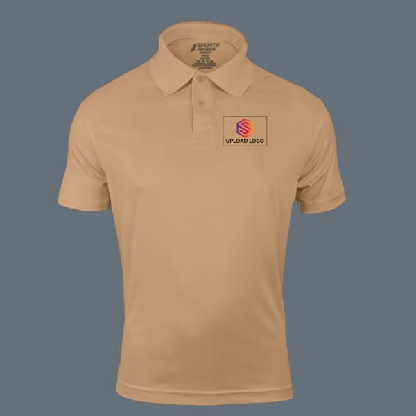 Sports Republic Acti-Play Dryfit Polo T-shirt for Men (Beige)
