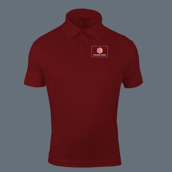 Sports Republic Acti-Play Dryfit Polo T-shirt for Men (Maroon)