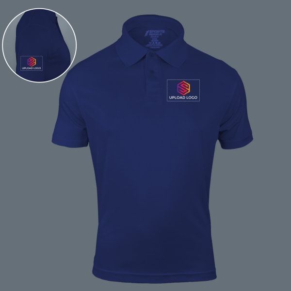 Sports Republic Acti Play Dryfit Polo T shirt for Men Navy Blue : Gift ...