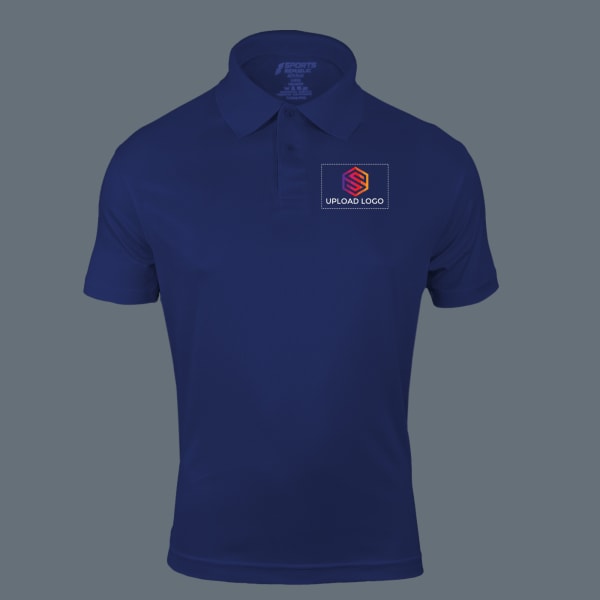 Sports Republic Acti-Play Dryfit Polo T-shirt for Men (Navy Blue)