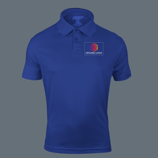 Sports Republic Acti-Play Dryfit Polo T-shirt for Men (Royal Blue)