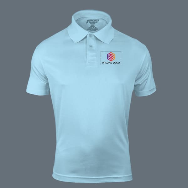 Sports Republic Acti-Play Dryfit Polo T-shirt for Men (Sky Blue)