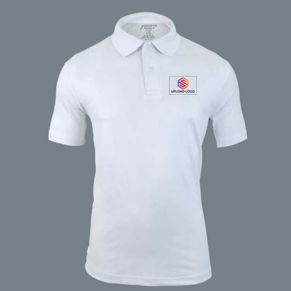 Sports Republic Acti-Play Dryfit Polo T-shirt for Men (White)