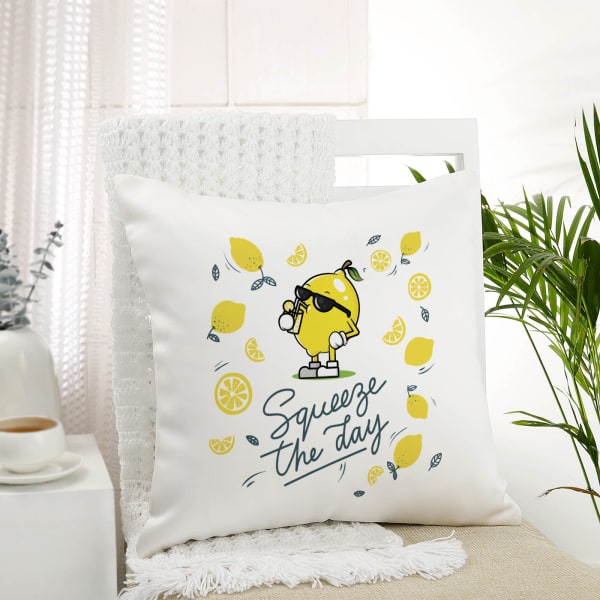 Squeeze The Day Personalized Cushion